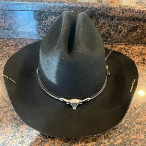 Eddy Bros Black Cowboy Hat with Studded Band USA Size 7